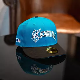 New Era Florida Marlins Side Batty Grey UV (Teal/Black)