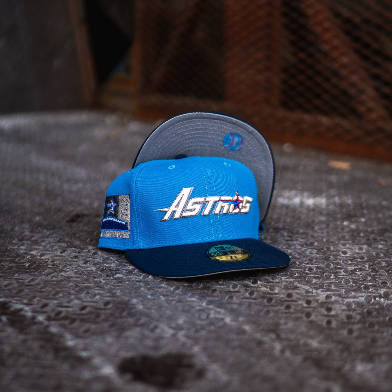 New Era Houston Astros 2000 Inaugural Season Grey UV (Azure/navy)