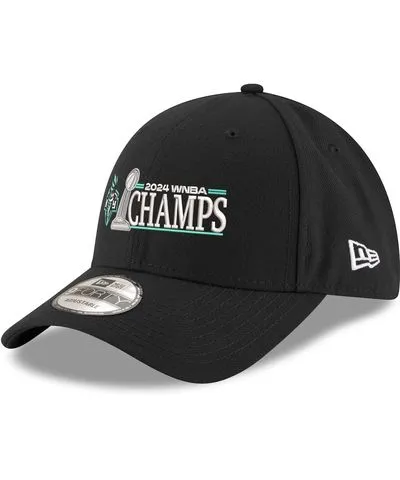 New Era Men's and Women's Black New York Liberty 2024 Wnba Finals Champions 9forty Adjustable Hat