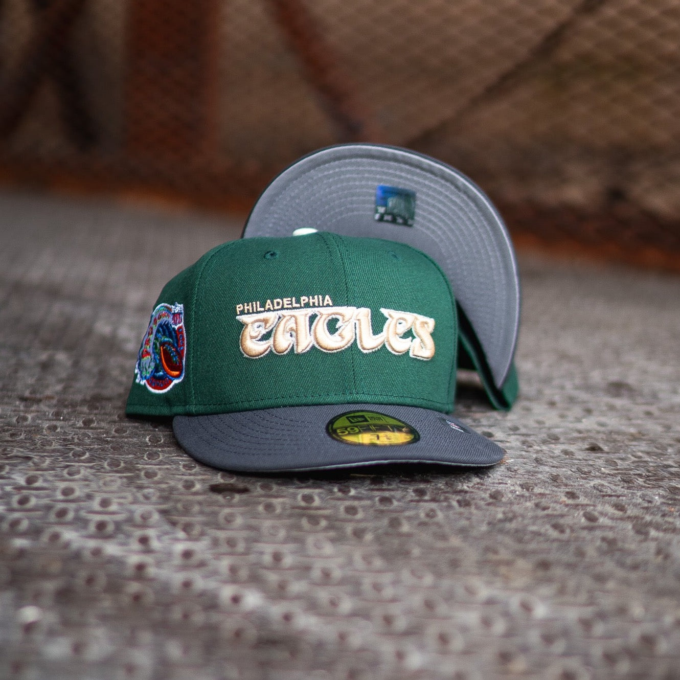 New Era Philadelphia Eagles 1997 Pro Bowl Grey UV (Forest Green/Charcoal)