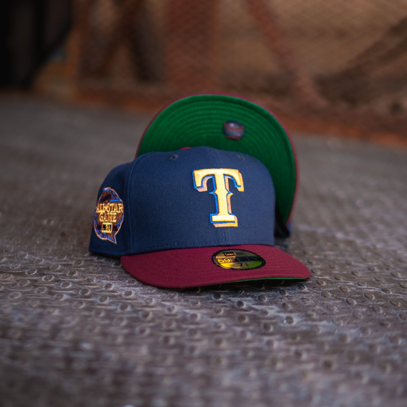 New Era Texas Rangers 2024 ASG Green UV (Navy/Burgundy)