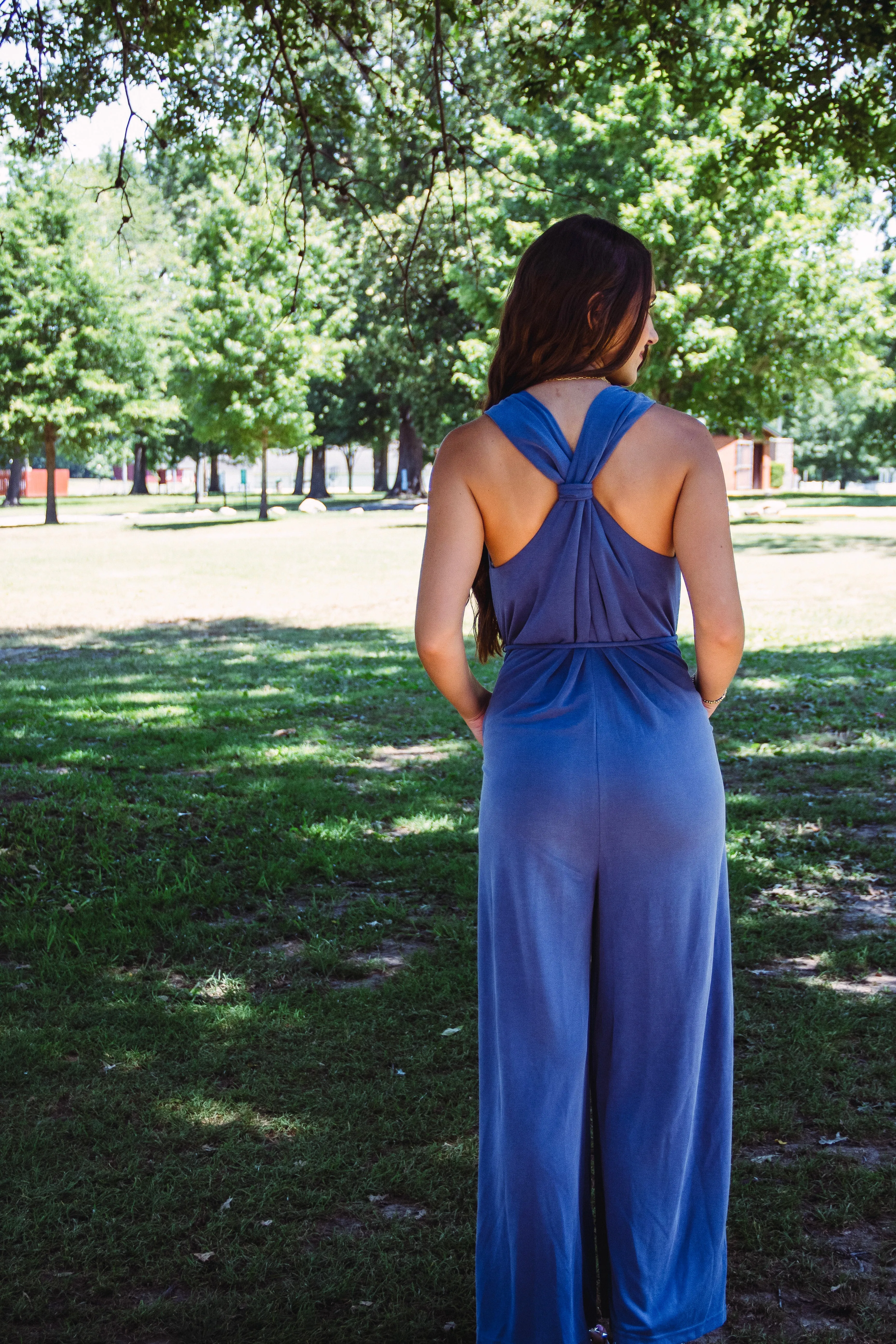 Old Faithful V-Neck Wide Leg Jumpsuit