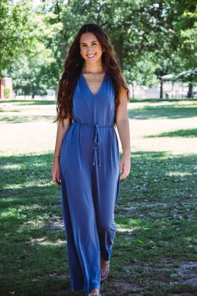 Old Faithful V-Neck Wide Leg Jumpsuit