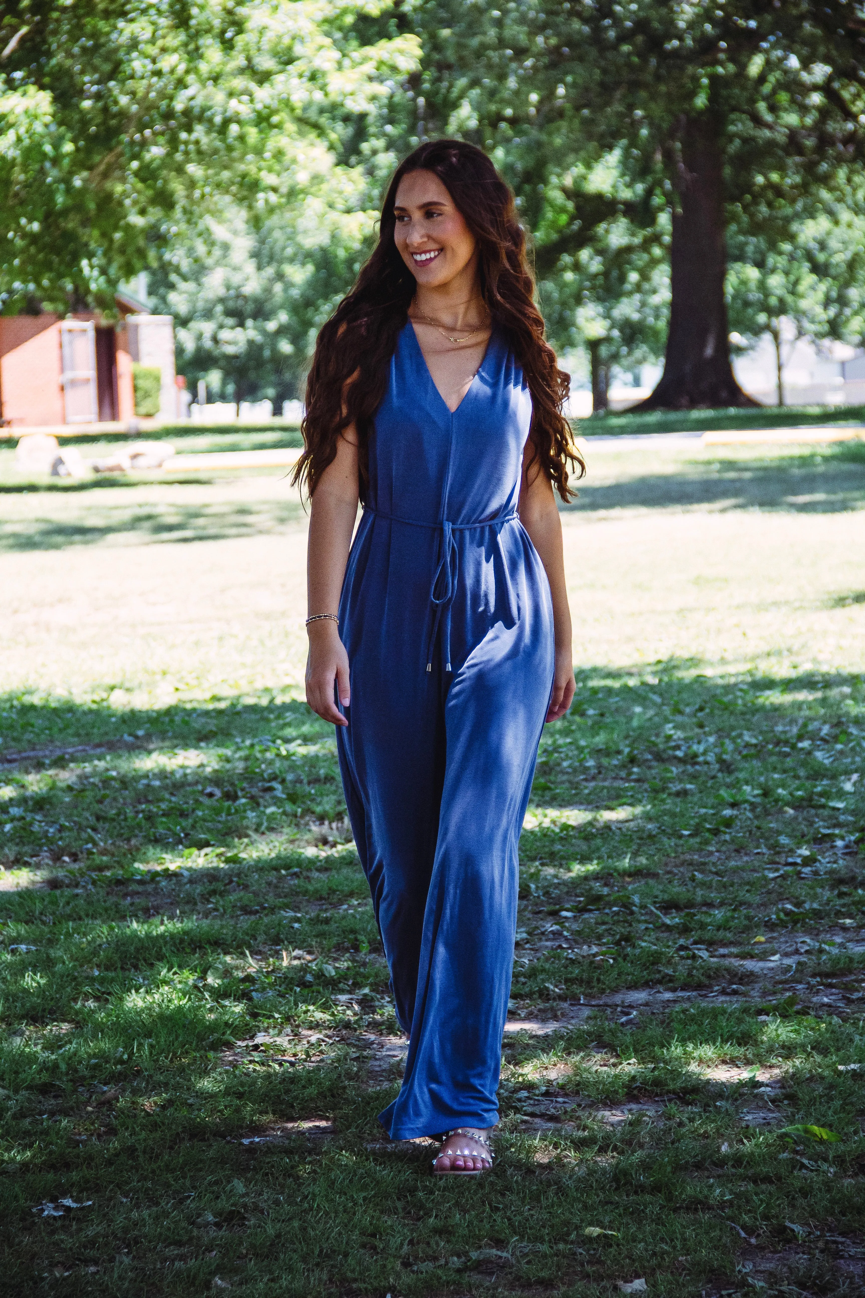 Old Faithful V-Neck Wide Leg Jumpsuit