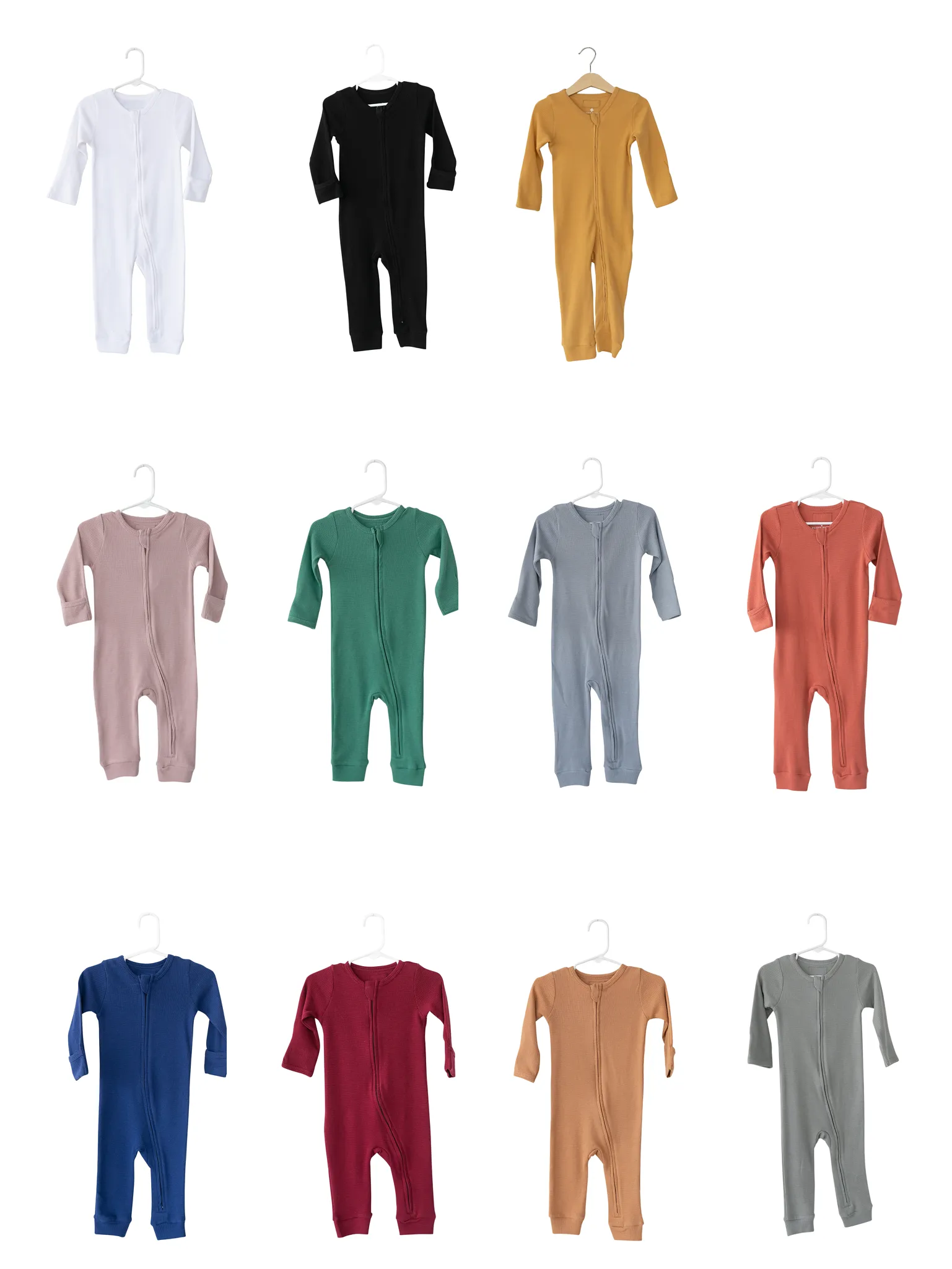 Organic Thermal Zip Coverall -  Colors