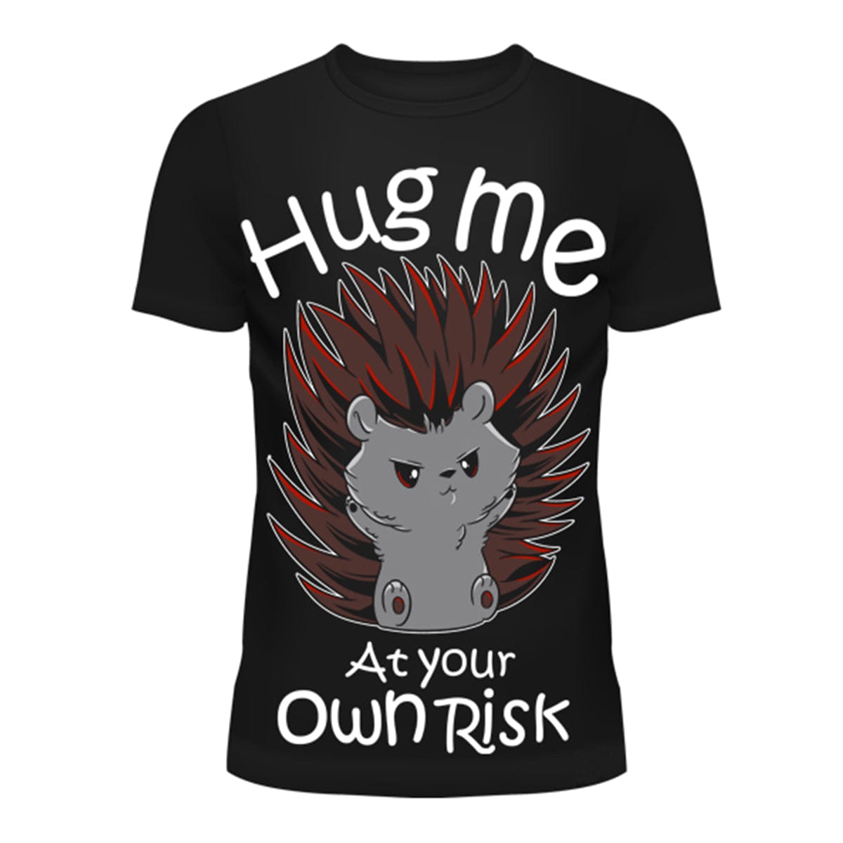 OWN RISK HUG T - BLACK