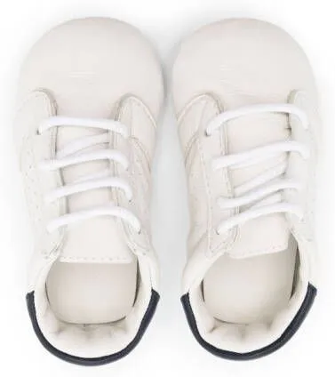 Palm Angels Kids slip-on leather sneakers White