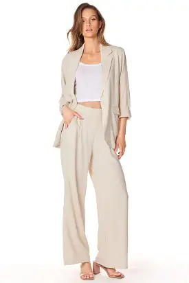 PLEATED WIDE LEG PANT