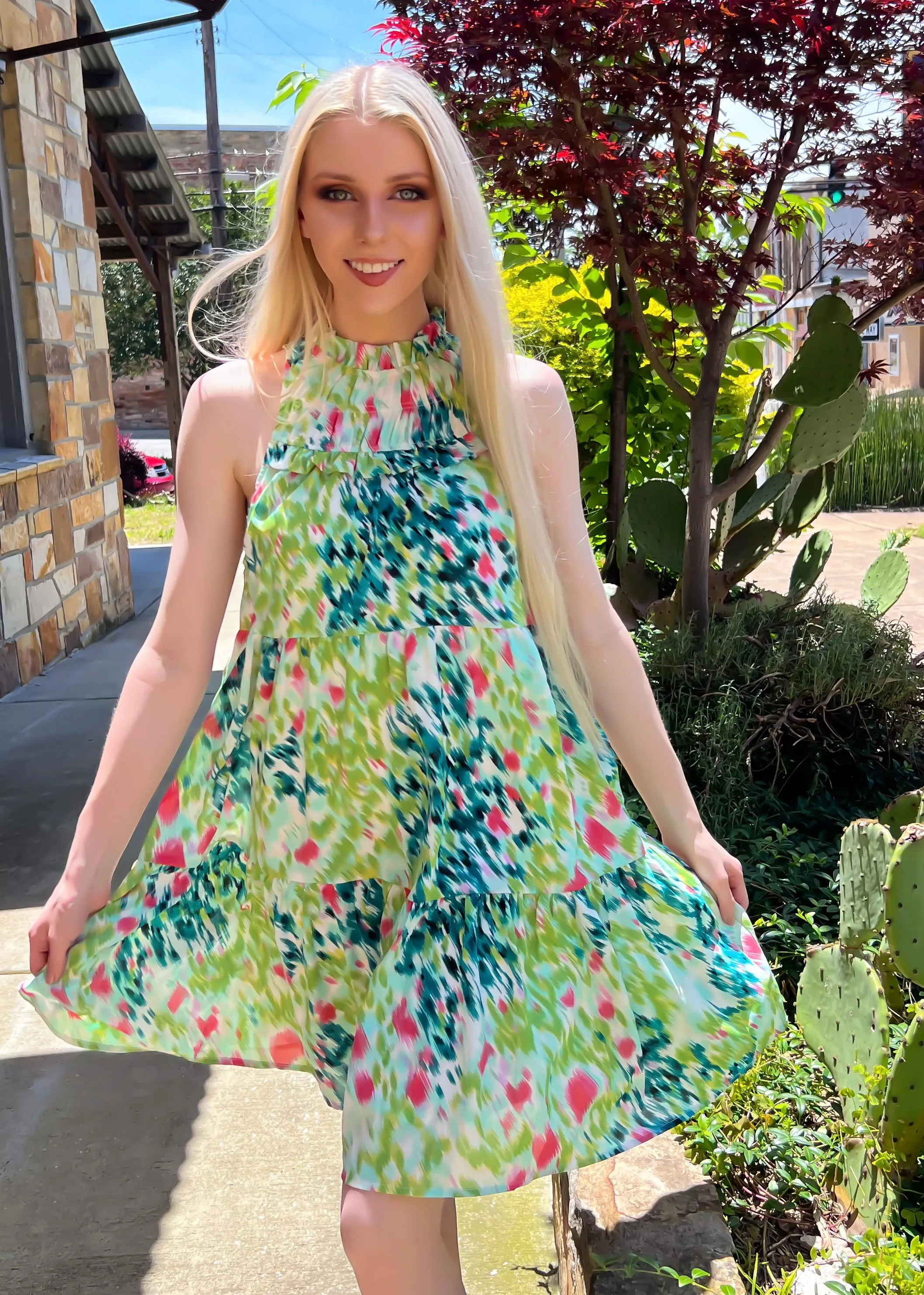 Prickly Pear Midi Dress