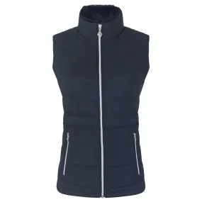 Pure Golf Equinox Faux Fur Ladies Golf Gilet Navy