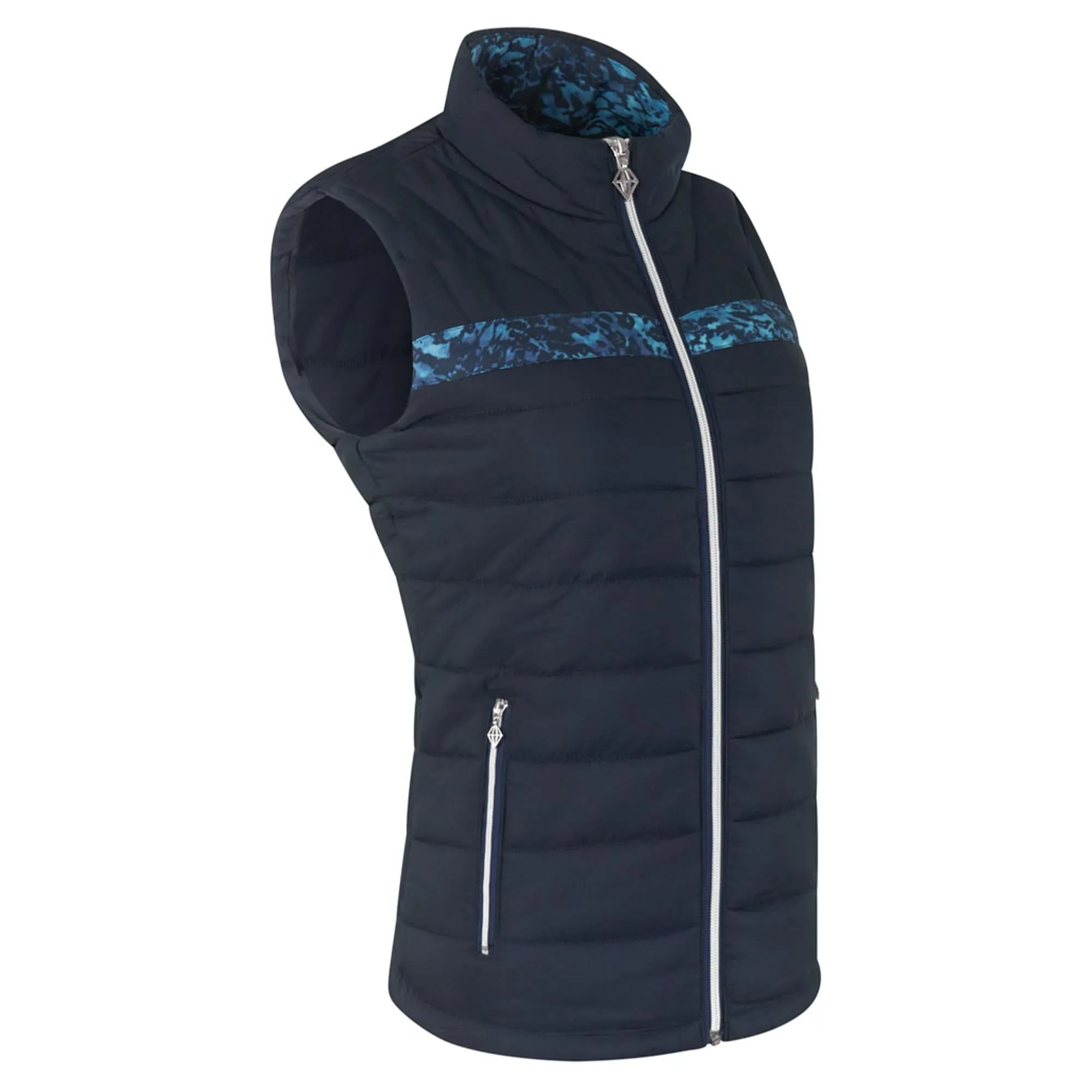 Pure Golf Libra Ladies Golf Gilet Tourmaline Leopard