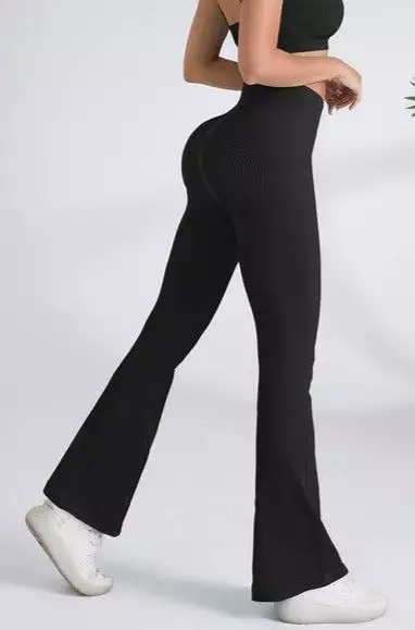 Ribbed Flare Yoga Pant