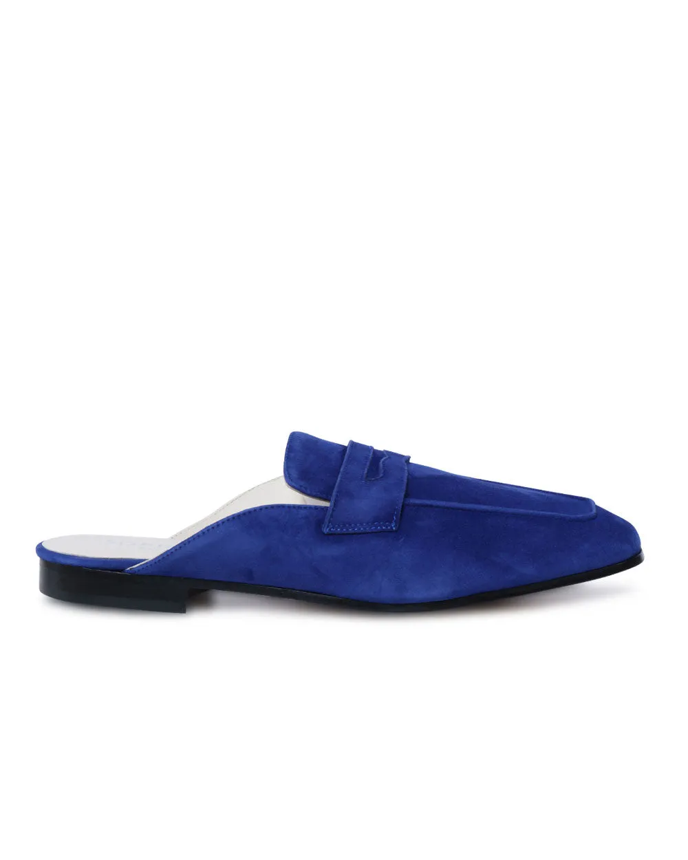 Riviera Mule Loafers in Cobalt