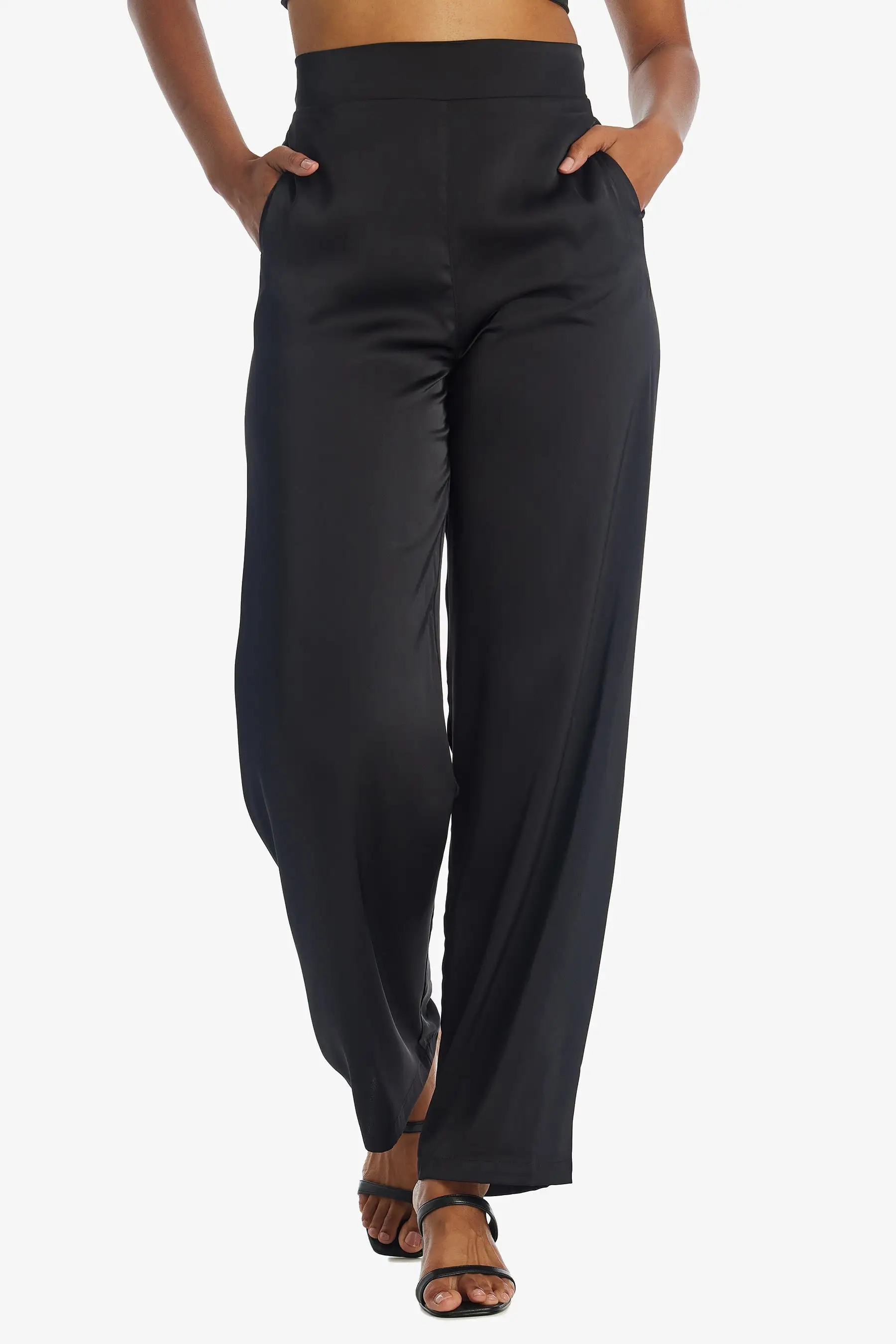 Satin Wide Leg Pant