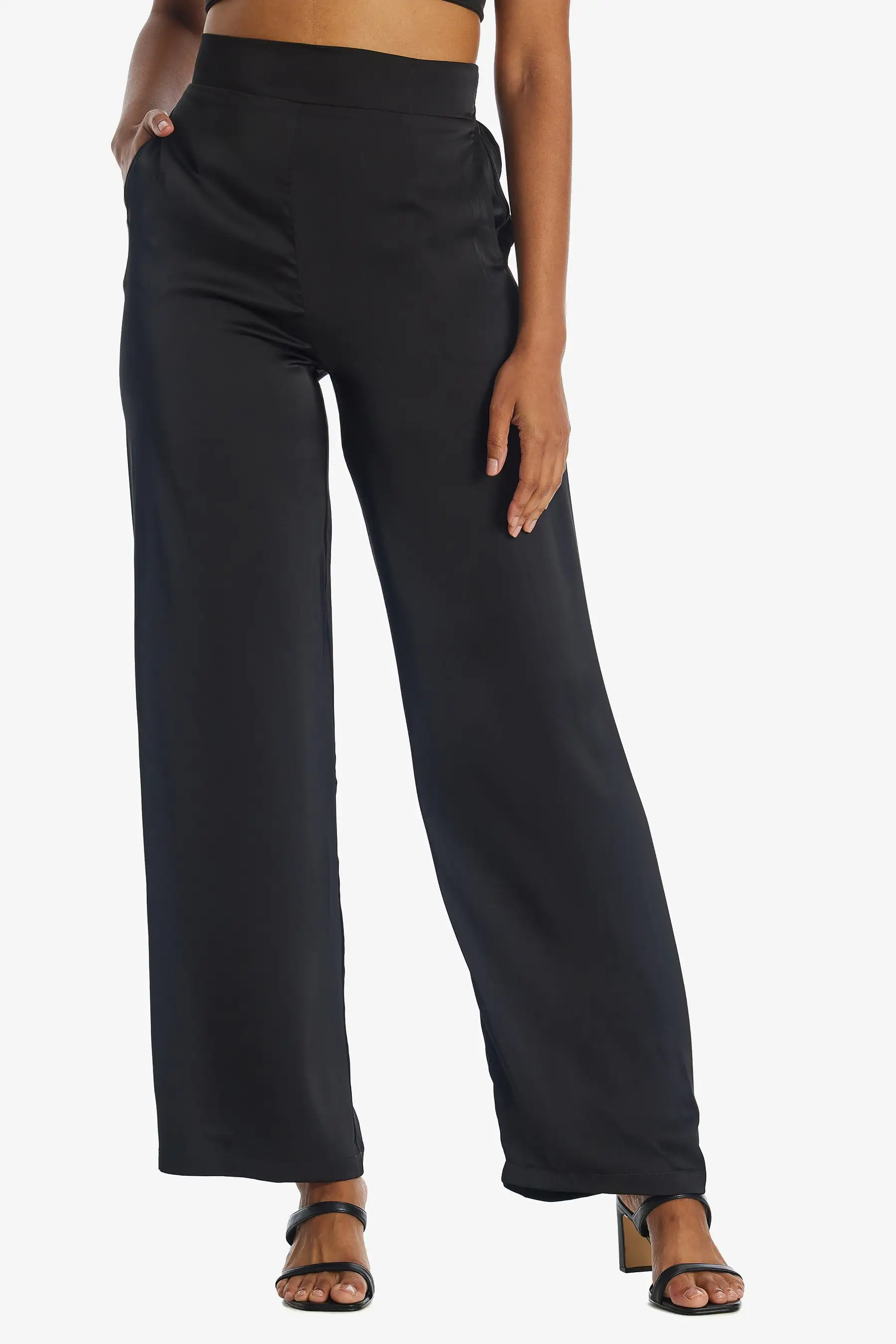 Satin Wide Leg Pant