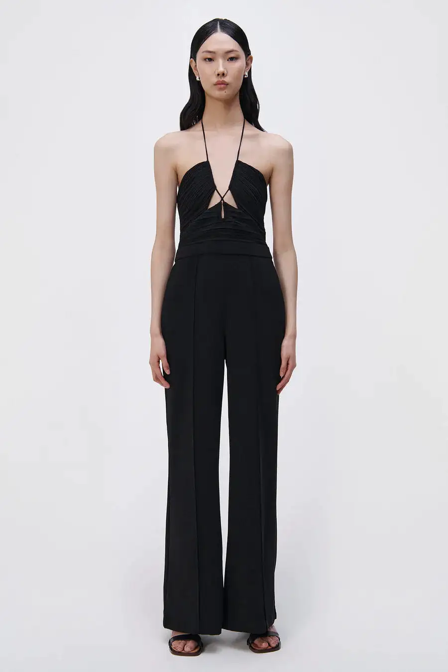 SIMKHAI Gala Plisse Jumpsuit