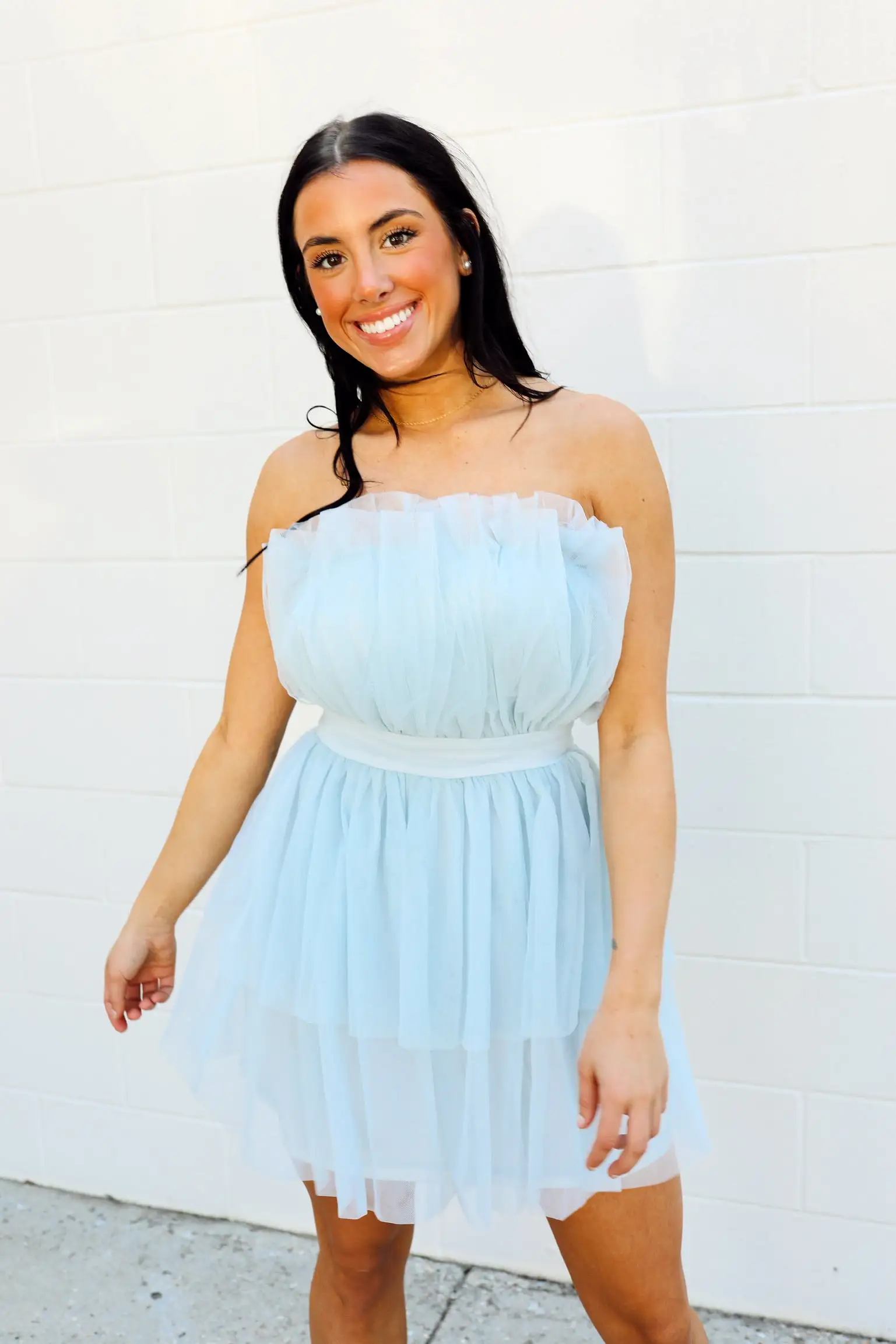 SIZE LARGE Elizabeth Ruffle Dress