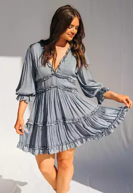 SIZE LARGE Vienna Ruffle Dress