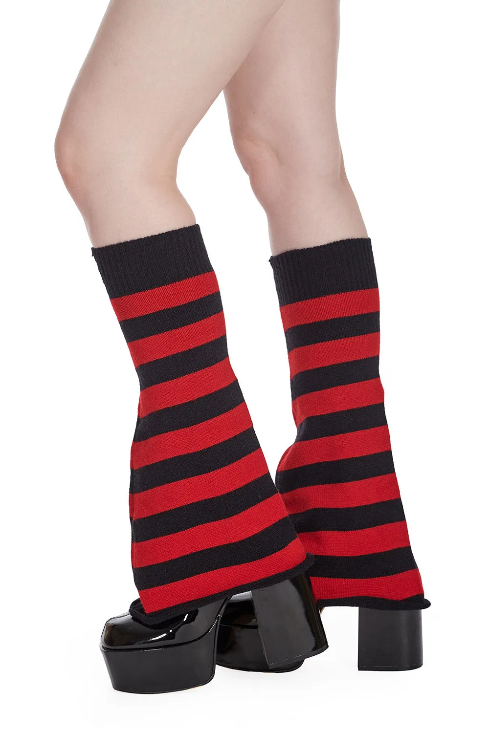 STOKER STRIPED LEGWARMERS