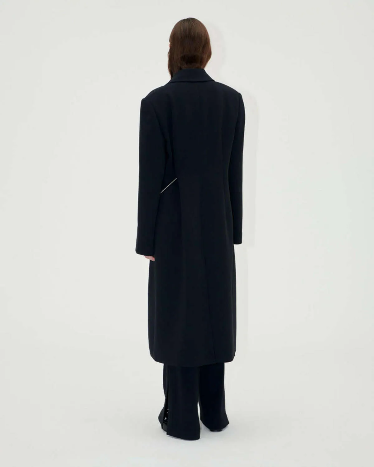 Straight Long Sleeve Coat