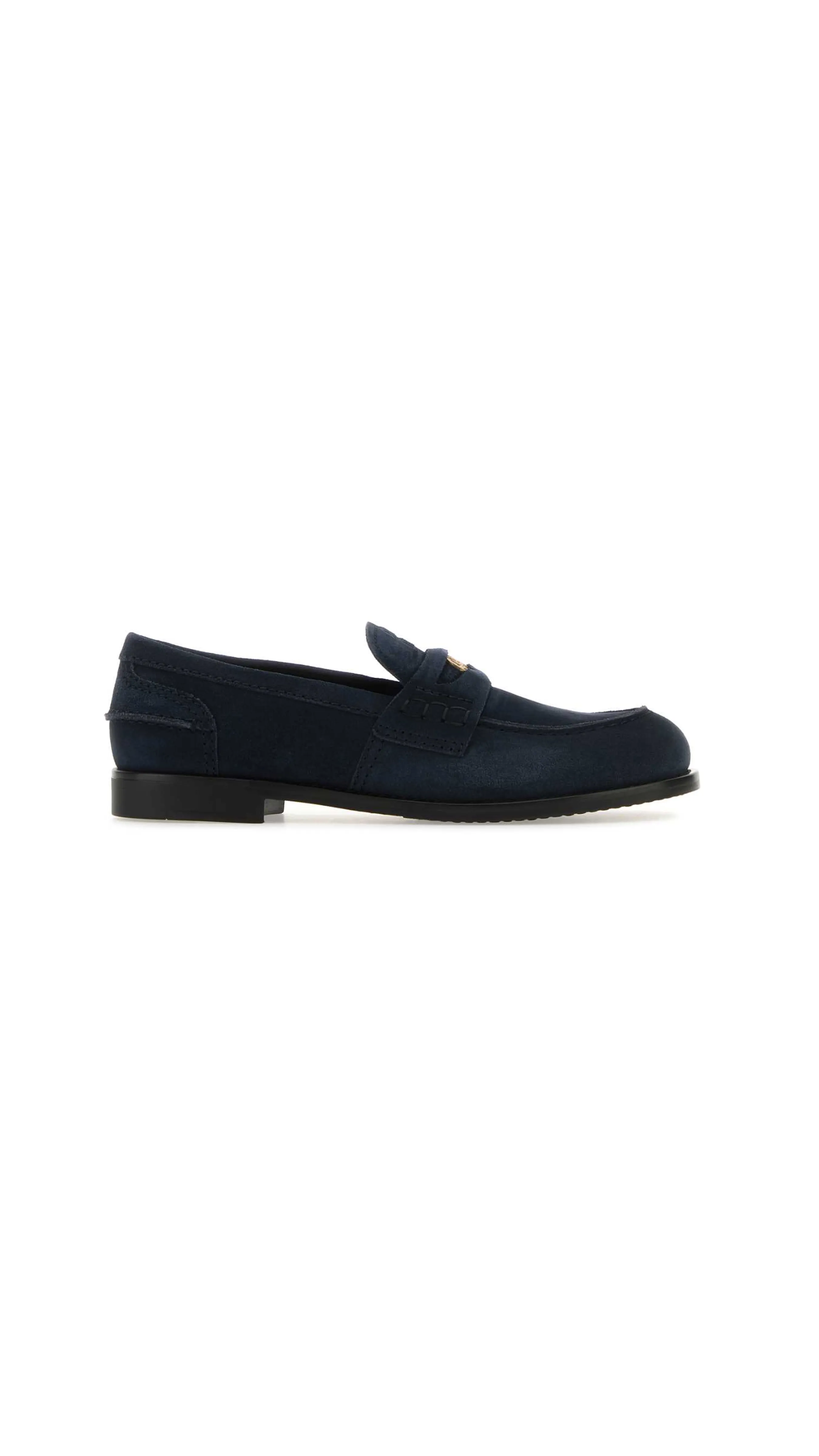 Suede Loafers - Black