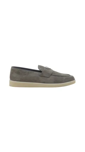 Suede Loafers - Gray