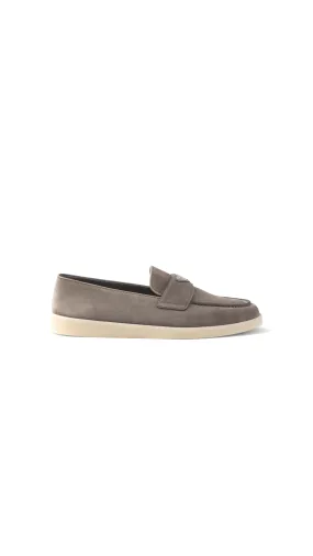 Suede Loafers - Grey