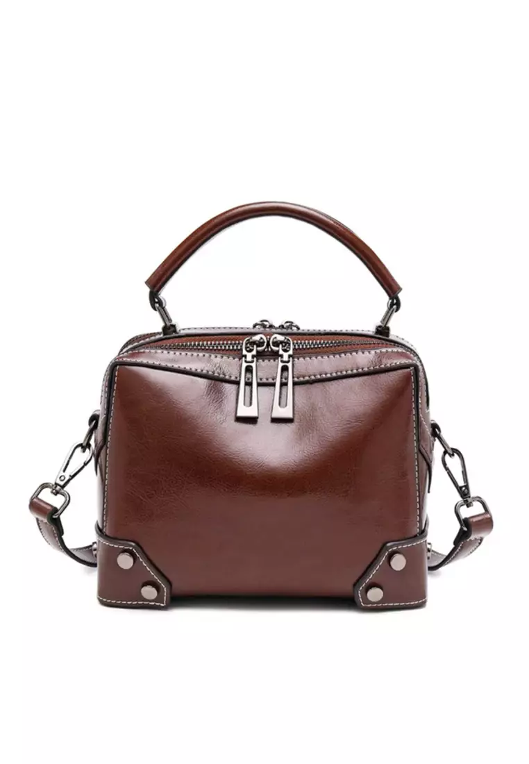 Twenty Eight Shoes VANSA Burnished Cow Leather Hand Bag VBW-Hb6626