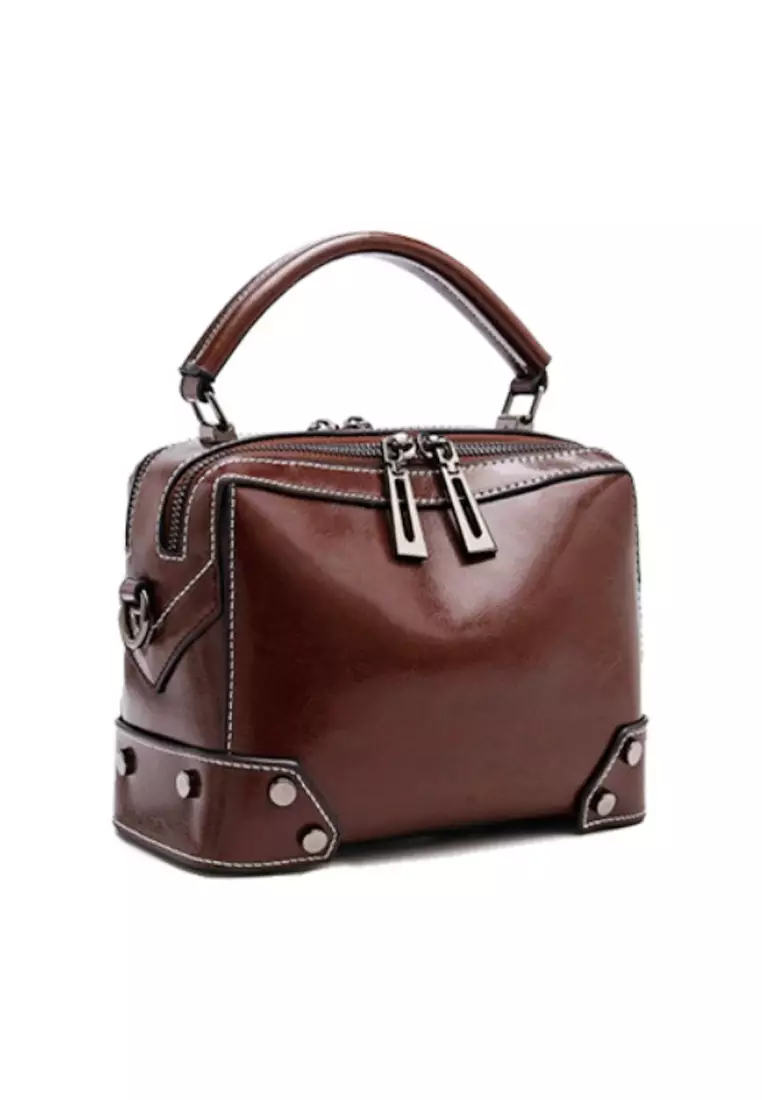 Twenty Eight Shoes VANSA Burnished Cow Leather Hand Bag VBW-Hb6626