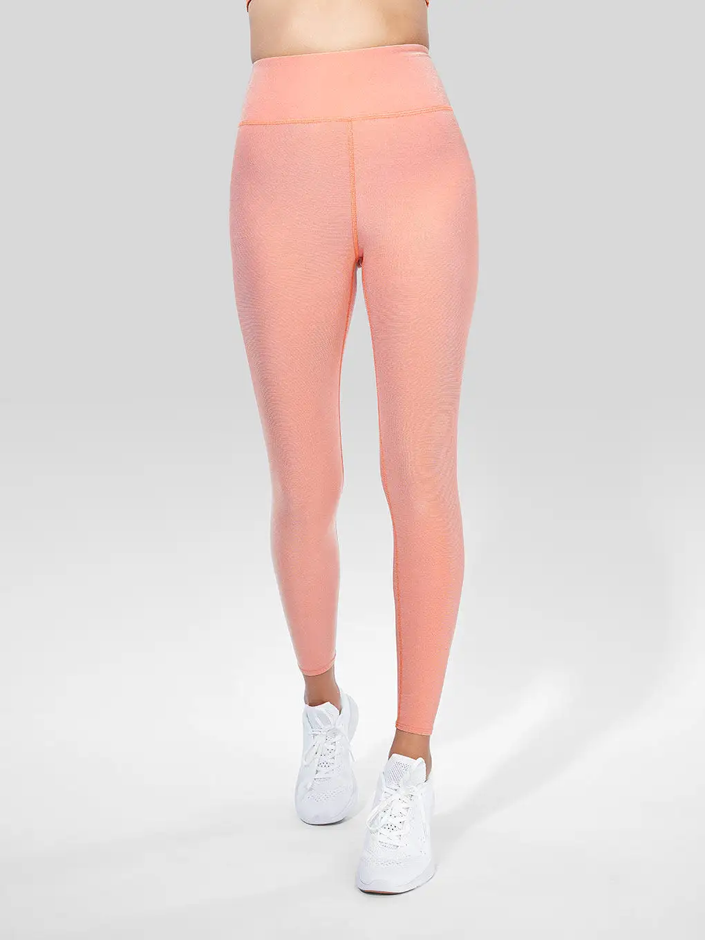 TWENTY HOT CORAL SKY HIGH WAIST CROPPED LEGGING