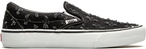 Vans x Supreme Slip-On Pro Black Hole Punch Denim sneakers