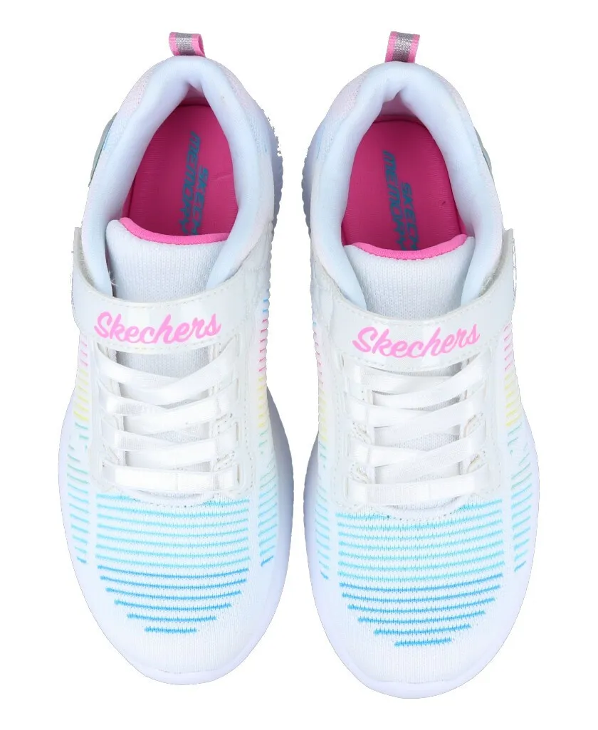 White Skechers Bobs Sport 302379 shoes