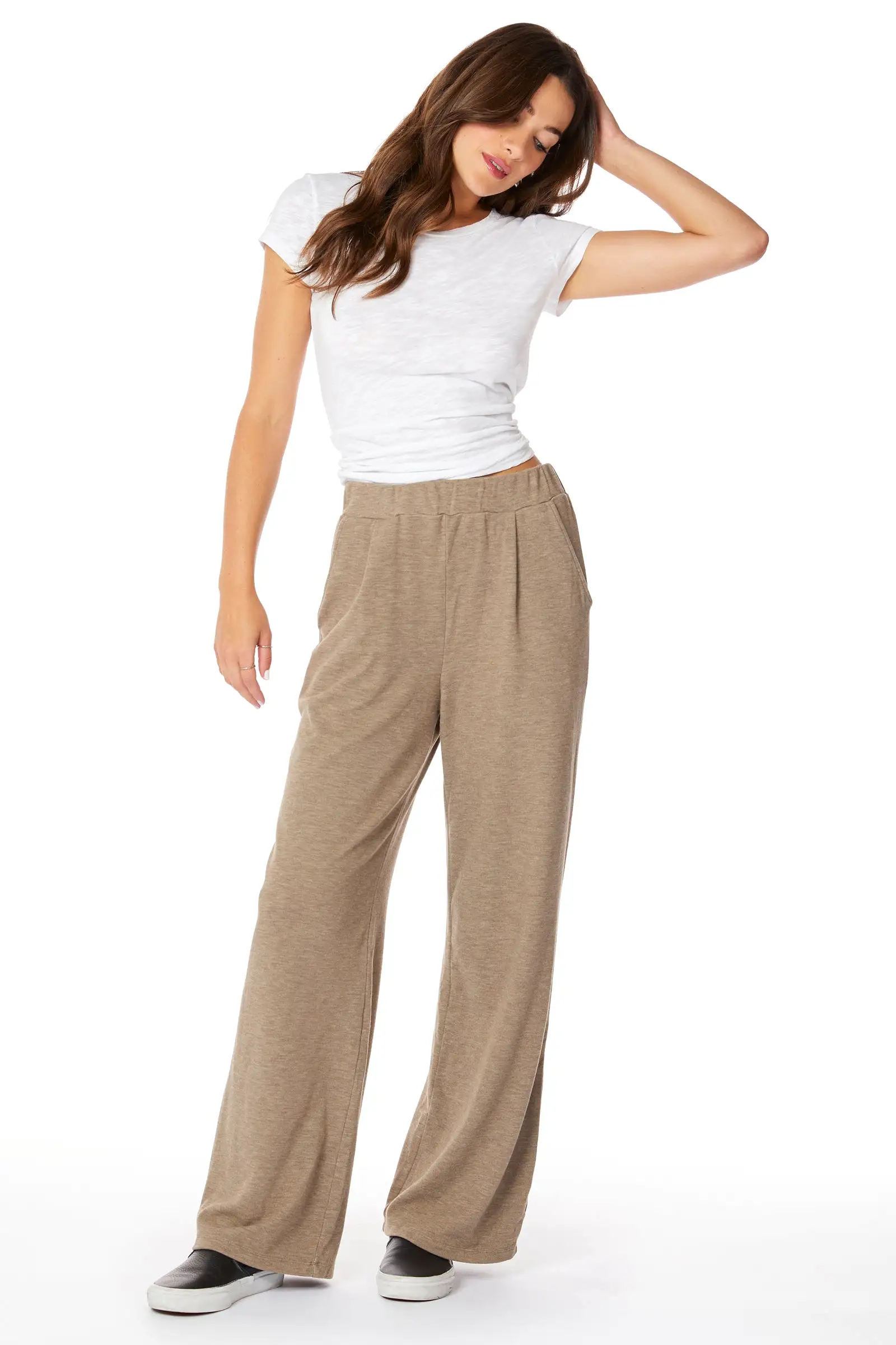 WIDE LEG PLEATED PANT