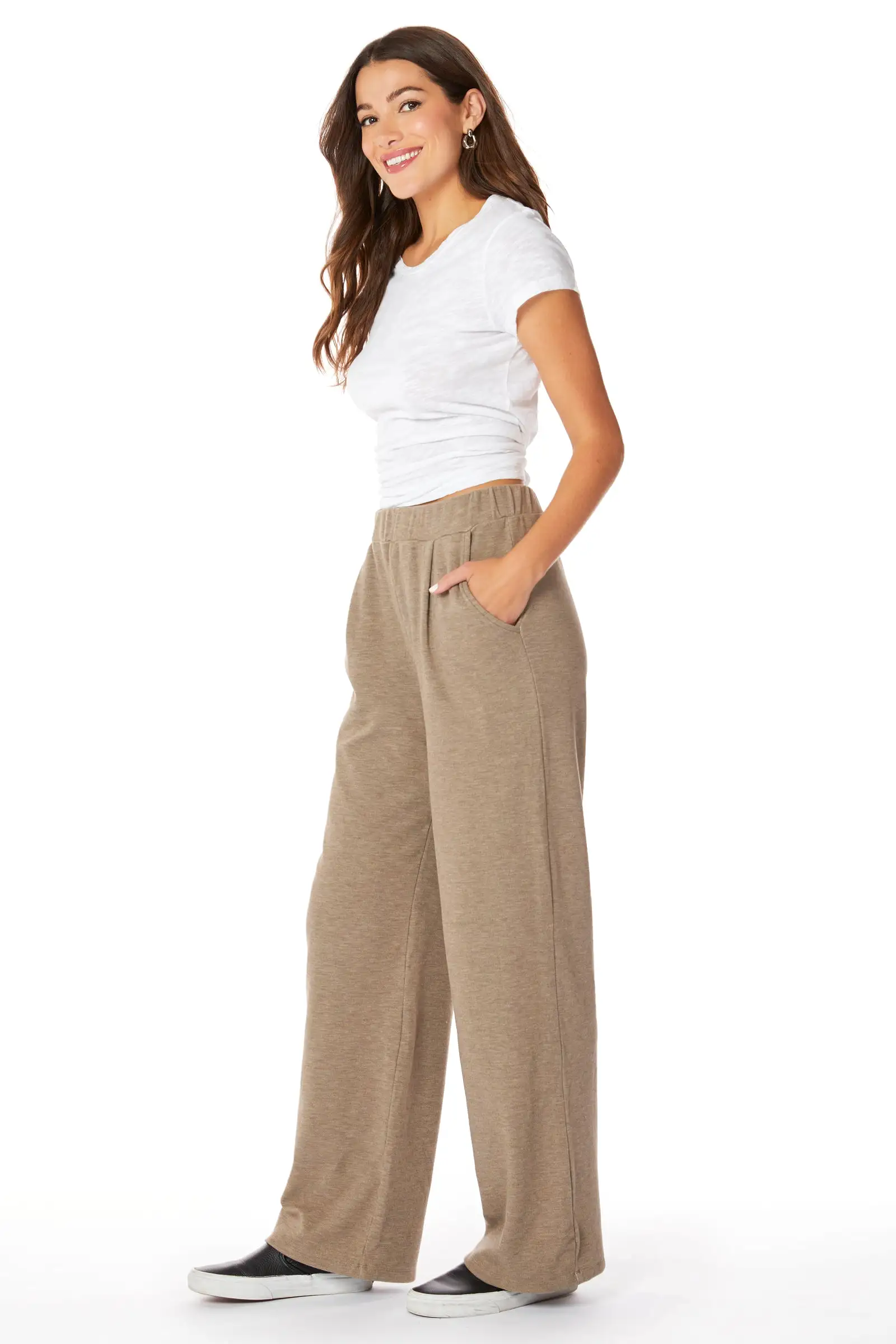 WIDE LEG PLEATED PANT