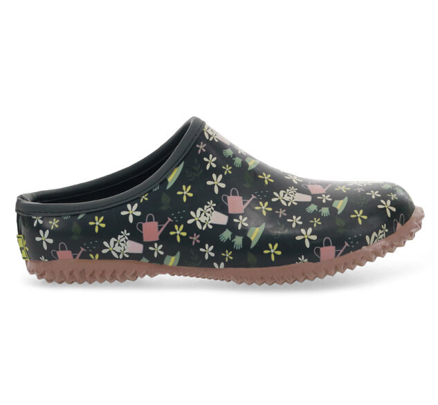 Women's Slip-On Garden Haven Clog in Charcoal