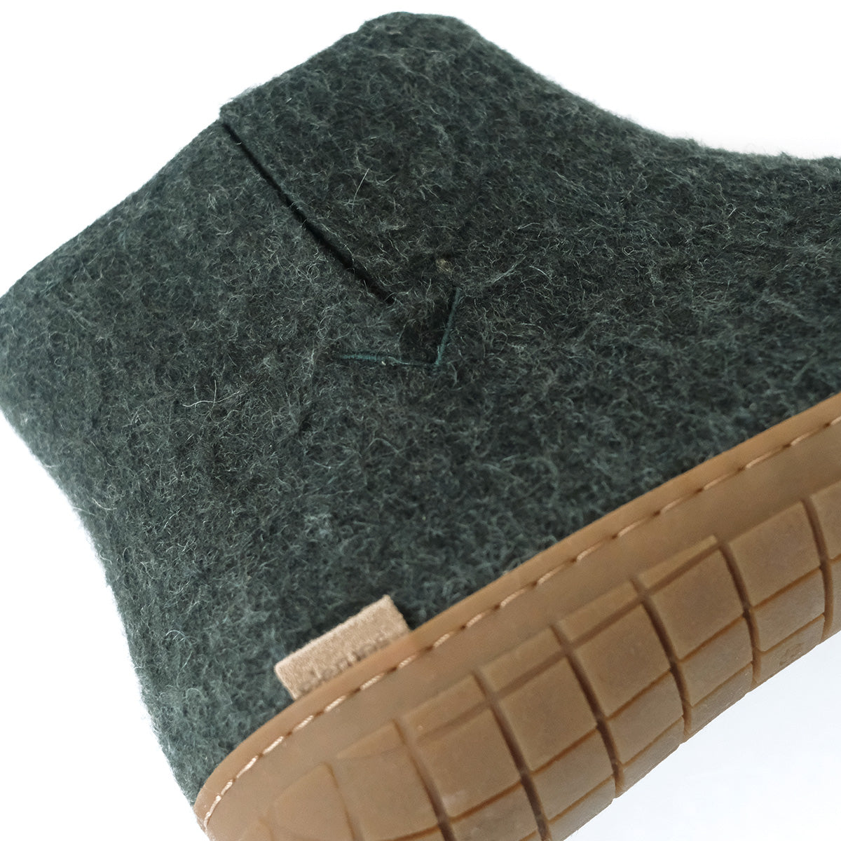 Wool Boot with Natural Rubber Sole - Forest