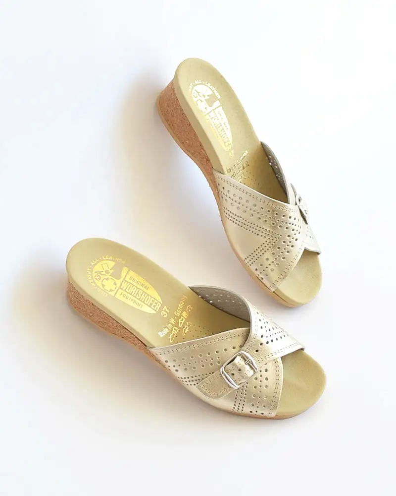 Worishofer Slip On Gold