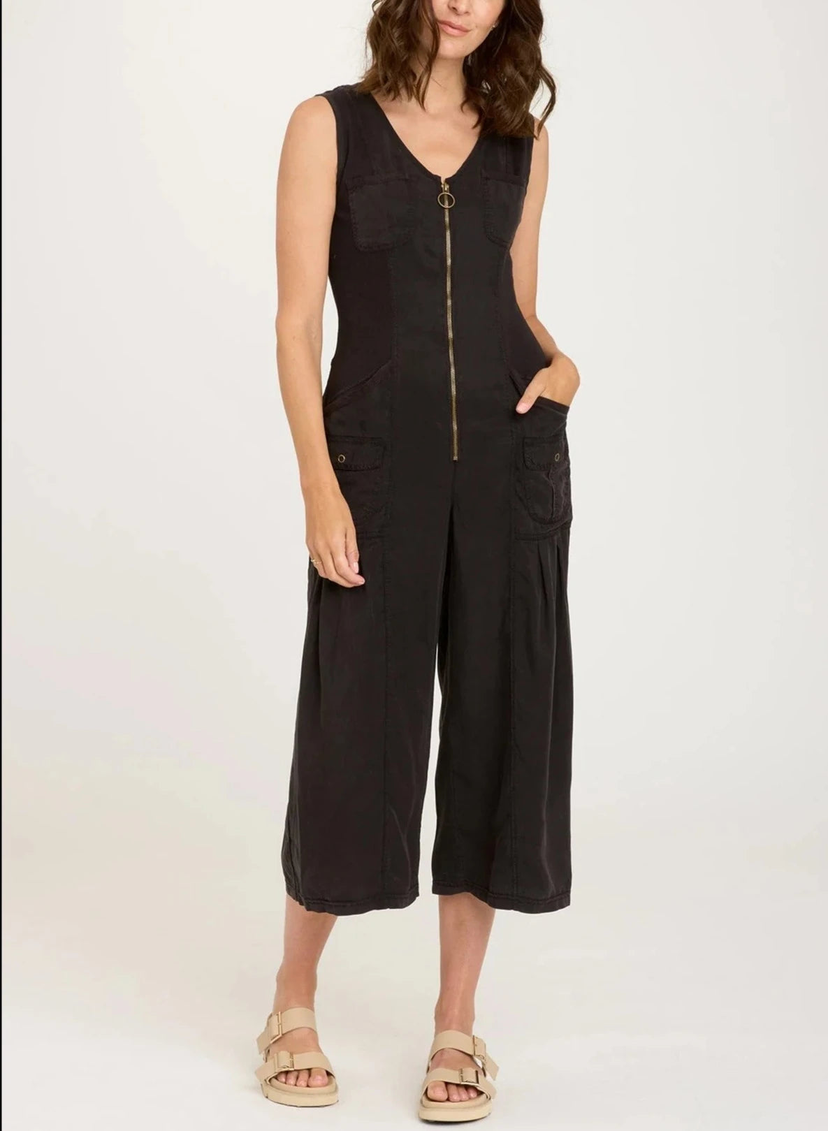 XCVI/Wearables Macgowan Crop Jumpsuit